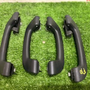 BMW 12-18 F30 F80 Front and Rear Headliner Roof Handle Grab Set Black (No Warranty)