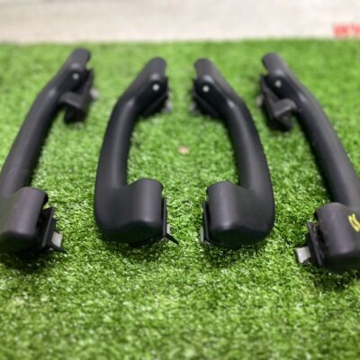 BMW 12-18 F30 F80 Front and Rear Headliner Roof Handle Grab Set Black (No Warranty)
