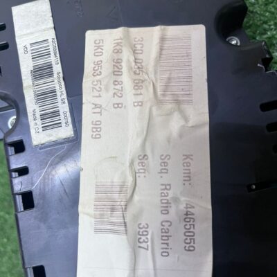 Volkswagen Scirocco R 2009-2017 Cluster Meter (PN# 1k8920872b) (No Warranty)